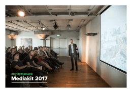 Mediakit 2017 - Architectenweb Mediakit 2016