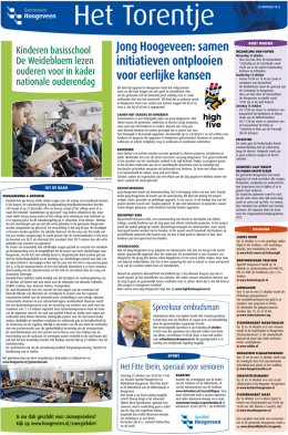 Jong Hoogeveen: samen initiatieven ontplooien voor eerlijke kansen