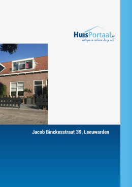 Jacob Binckesstraat 39, Leeuwarden