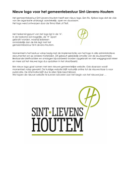 Nieuw logo voor het gemeentebestuur Sint-Lievens