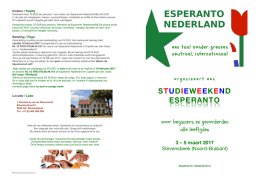 studieweekend esperanto