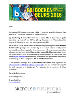 de uitnodiging - Vlaamse Werkgroep Mediëvistiek