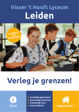 Folder Leiden - Visser `t Hooft Lyceum