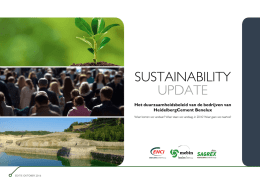 Sustainability Update 2016