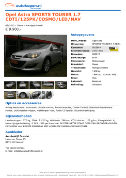 Opel Astra SPORTS TOURER 1.7 CDTI/125PK