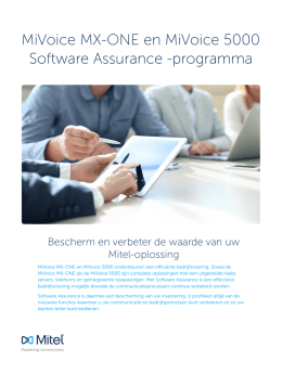MiVoice MX-ONE en MiVoice 5000 Software Assurance