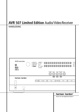 AVR 507 Limited Edition Audio/VideoReceiver