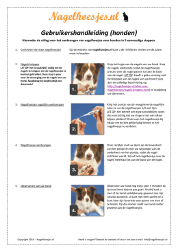 Gebruikershandleiding (honden)