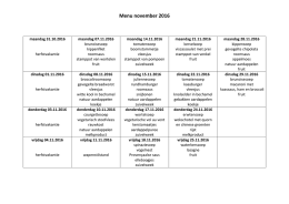 Menu november 2016