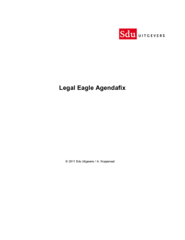 Legal Eagle Agendafix - Scherp in Support | Nieuws