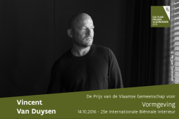 Vincent Van Duysen - Cultuur, Jeugd, Sport en Media