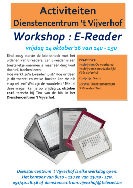 Workshop : E-Reader