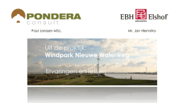 Uit de praktijk: Windpark Nieuwe Waterweg Ervaringen en lessen