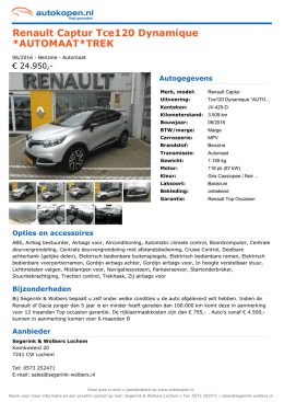 Renault Captur Tce120 Dynamique *AUTOMAAT