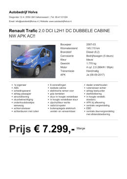Prijs &euro; 7.299,