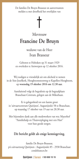 Francine De Bruyn