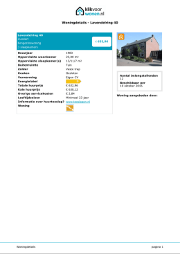 Woningdetails - Lavendelring 40