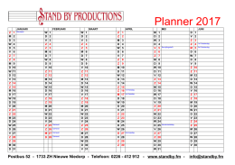 Jaarplanner 2017 downloaden