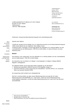 (PAS) Definitieve beschikking Landbouwbedrijf Nijland