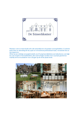 Inspiratiemap - De Smaeckkamer
