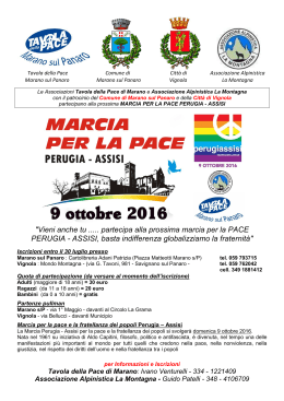 marcia per la pace perugia assisi 2016