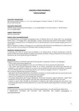 Leggi il regolamento