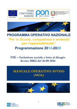 Manuale Operativo - Ufficio Scolastico Regionale per la Calabria