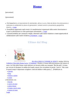 Ultime dal Blog - Città delle Donne Lucca
