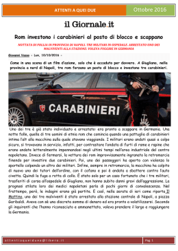 Rom investono i Carabinieri