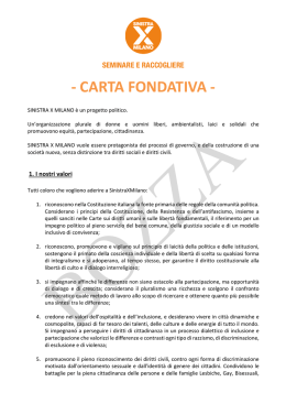 carta fondativa - Sinistra x Milano