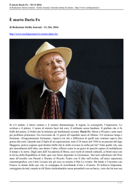 È morto Dario Fo - Sicilia Journal