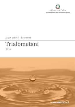 Trialometani - Ministero della Salute