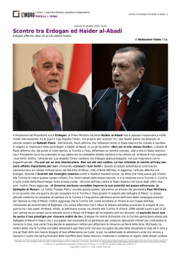 Scontro tra Erdogan ed Haider al-Abadi