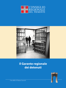 Il Garante dei detenuti.indd - Consiglio regionale del Piemonte