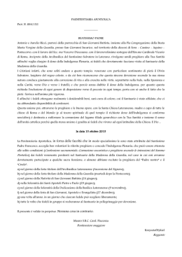 Decreto aggregazione Basilica Lateranense – Italiano