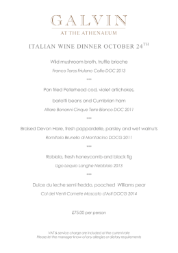 italian wine dinner october 24