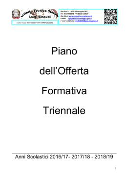 Piano dell`Offerta Formativa Triennale