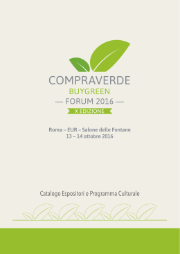 catalogo-compraverde-forum-2016 - Forum CompraVerde