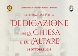 Pieghevole - Parrocchia San Giovanni Battista di Acitrezza