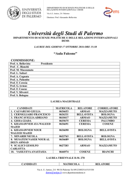 17 ottobre - Università degli Studi di Palermo