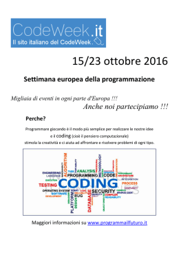 locandina A3 coding