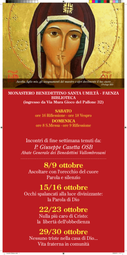 Monastero Benedettine Santa Umiltà - Faenza