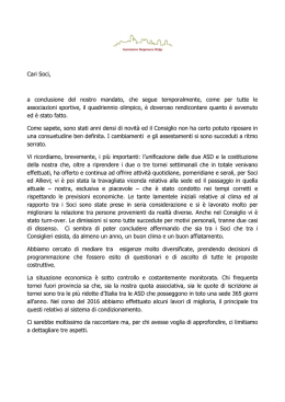 Lettera del Consiglio uscente - Associazione Bergamasca Bridge