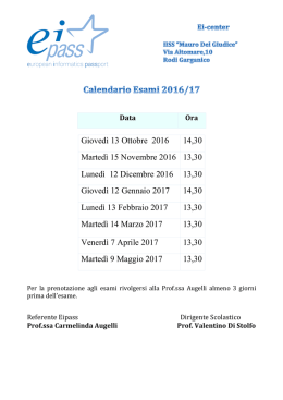 calendario esami eipass a.s. 2016/17