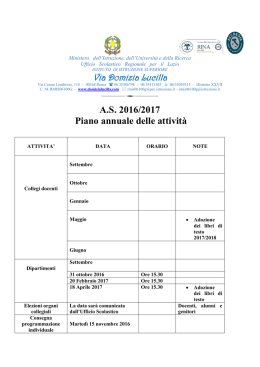 Piano annuale a.s. 2016/2017 - Istituto di Istruzione Superiore
