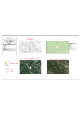 Corografia scala 1:20.000 Stralcio Piano Regionale Paesistico scala