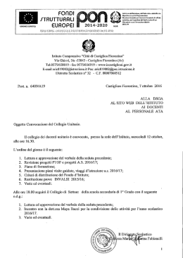 collegio unitario docenti del 12/10/16
