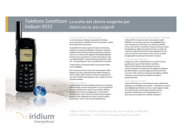 Telefono Satellitare Iridium 9555