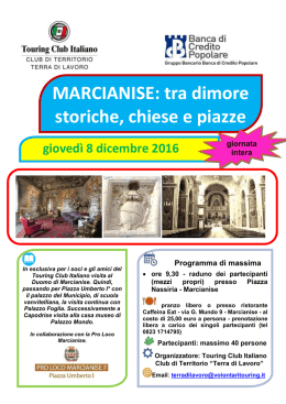 MARCIANISE: tra dimore storiche, chiese e piazze