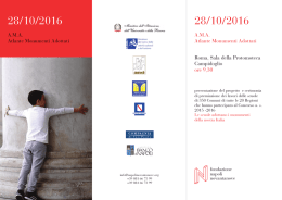 Brochure cerimonia di premiazione - IISS "N. Zingarelli"